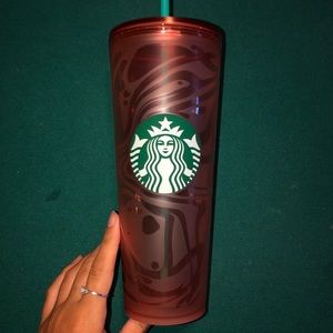 Orange Swirl Starbucks Tumbler